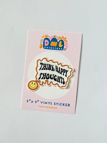 “Happy Thoughts” Sticker