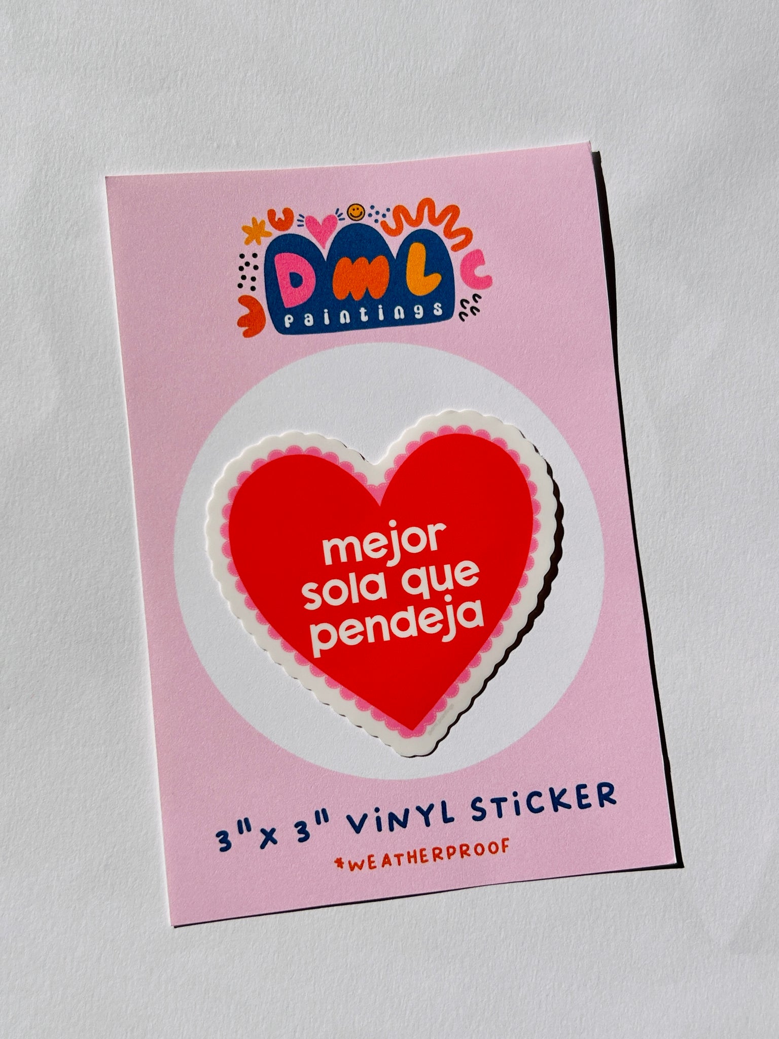"Mejor Sola" Sticker