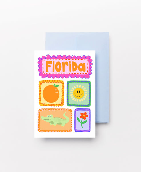 4-Pack "Orlando, Florida" Greeting Cards