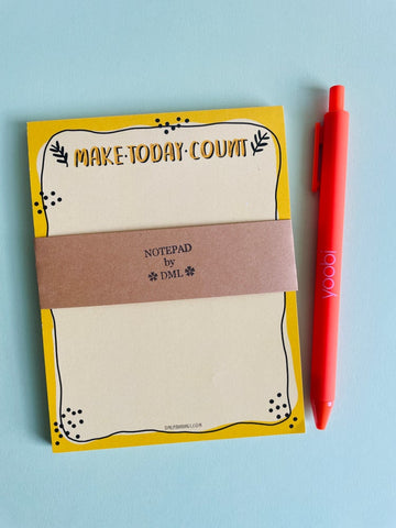 ‘Make Today Count" Notepad